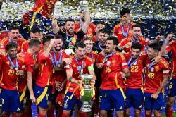 Selebrasi Timnas Spanyol Juara Euro 2024