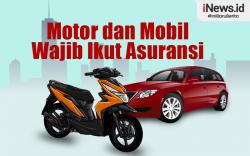 Infografis Motor dan Mobil Wajib Ikut Asuransi Mulai Tahun Depan