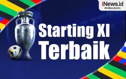 Infografis UEFA Umumkan Starting XI Terbaik Euro 2024