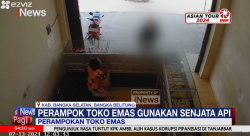 Perampok Diduga Bersenjata Api Gasak Toko Emas di Bangka Selatan