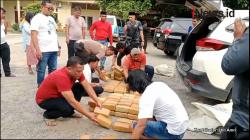 Mobil Terlibat Tabrak Lari Diamankan Warga, Ternyata Bawa 130 Kg Ganja Tujuan Lampung
