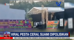 Viral Pria Gelar Pesta Perceraian di Lampung, Kini Dipolisikan Istri 