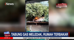 Rumah di Bogor Terbakar Akibat Ledakan Tabung Gas Elpiji 3kg