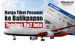 Infografis Harga Tiket Pesawat ke Balikpapan Tembus Rp2 Juta 
