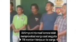 Viral Warga Sok Galak Bentak Anggota TNI di Bendungan Pleret, Endingnya Minta Maaf<