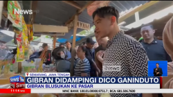 Gibran Blusukan Bareng Dico ke Pasar Semarang, Sinyal Dukungan di Pilwalkot?