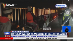 Warga Banyak Memancing di Atas Jembatan Suramadu, Polisi Gelar Patroli<