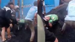 Viral Driver Ojol Tertimbun Aspal Curah di Jalan Ringroad Medan, Evakuasi Dramatis<