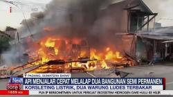 Kebakaran Dua Warung di Lubeg Padang, Diduga Korsleting Listrik