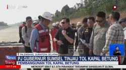 Pj Gubernur Sumsel Tinjau Pembangunan Tol Kapal Betung, Targetkan 2024 Tersambung