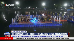Nonton Pesta Kembang Api, Ribuan Warga Tangerang Padati Bantaran Sungai Cisadane