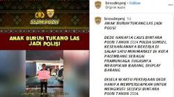 Hebat! Anak Buruh Tukang Las di Palembang Lolos Jadi Polisi<