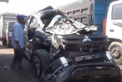 2 Mobil Bea Cukai Kecelakaan di Tol Jombang saat Kejar Elf Angkut Rokok Ilegal