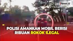 Terlibat Kejar-kejaran, Polisi Amankan Mobil Berisi Ribuan Rokok Ilegal dan Alat Hisap Sabu