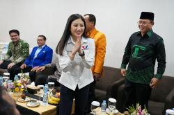 Momen Ketua Harian DPP Partai Perindo Angela Tanoesoedibjo Hadiri Harlah ke-26 PKB