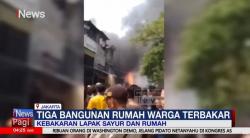 3 Rumah dan Lapak Sayur di Jakut Hangus Terbakar