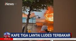  Kafe 3 Lantai di Kudus Ludes Terbakar, Diduga akibat Korsleting Listrik