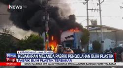Pabrik Pengolahan Biji Plastik di Karanganyar Terbakar