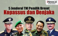 Infografis 5 Jenderal TNI Pemilik Brevet Kopassus dan Denjaka