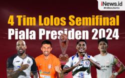 Infografis Daftar 4 Tim Lolos Semifinal Piala Presiden 2024
