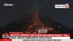 Gunung Merapi Terpantau Muntahkan Material Vulkanik