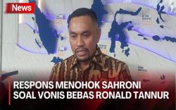 Ahmad Sahroni Kritik Vonis Bebas Ronald Tannur: Hakimnya Sakit!