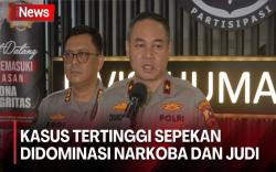 Polri Ungkap 1.546 Kasus dalam Sepekan, Mulai dari Judi hingga TPPO 