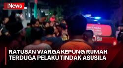 Rumah Terduga Pelaku Tindak Asusila Dikepung Warga di Bekasi