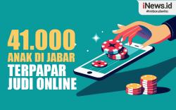 Infografis 41.000 Anak di Jabar Terpapar Judi Online