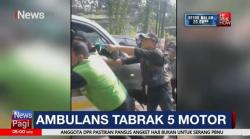 Ambulans Tabrak 5 Motor di Depok saat Membawa Pasien Kritis