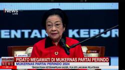 Perindo Gelar Mukernas, Pidato Megawati Ungkit Gelar Soeharto Bapak Pembangunan
