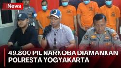 Polresta Yogyakarta Amankan 49.800 Butir Narkoba, 2 Pelaku Terancam 12 Tahun Penjara