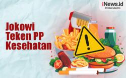 Infografis Jokowi Teken PP Kesehatan, Atur Jajanan Anak di Sekolah
