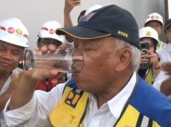 Basuki Sebut Air Keran IKN Lebih Baik daripada Air Kemasan