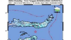 Gempa Hari Ini M5,5 Guncang Bone Bolango Gorontalo<