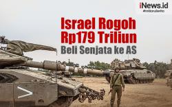Infografis Israel Rogoh Rp179 Triliun Beli Senjata ke AS sejak Perang 7 Oktober