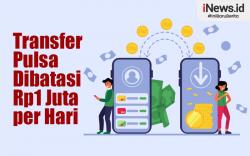 Infografis Kominfo Batasi Transfer Pulsa Rp1 Juta per Hari