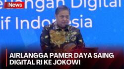 Pamer ke Jokowi, Airlangga Ungkap Kemajuan Pesat Ekonomi Digital Indonesia