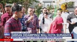  Wapres Terpilih Gibran Rakabuming Pantau Uji Makan Bergizi Gratis di Surabaya