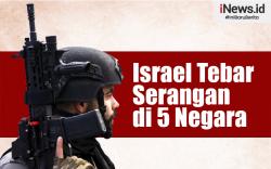 Infografis Israel Tebar 17.000 Serangan di 5 Negara Timur Tengah