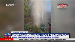 Semburan Air dan Gas Setinggi 20 Meter Bikin Heboh Warga Sampang
