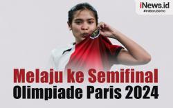 Infografis Gregoria Mariska Melaju ke Semifinal usai Hajar Ratchanok Intanon