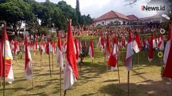 Jelang HUT Ke-79 RI, 10.001 Bendera Merah Putih Penuhi Gedung Perundingan Linggarjati