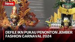 Defile Kaltim Kenalkan IKN di Pagelaran Wonderfull Archipelago Carnival Indonesia JFC 2024