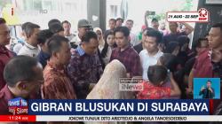 Momen Wapres Terpilih Gibran Blusukan di Surabaya