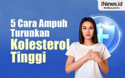 Infografis 5 Cara Ampuh Turunkan Kolesterol Tinggi Secara Alami