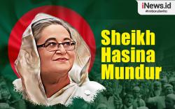 Infografis Perdana Menteri Bangladesh Sheikh Hasina Mundur