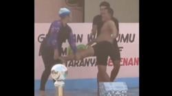 Viral Pelatih Renang Tendang Alat Vital Guru Perempuan 5 Kali sampai Pingsan Jatuh ke Kolam