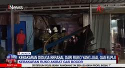 Gas Bocor, Dua Ruko di Cakung Ludes Terbakar