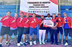 KORPRI Badung Raih Peringkat Pertama Turnamen Tenis Lapangan Beregu<